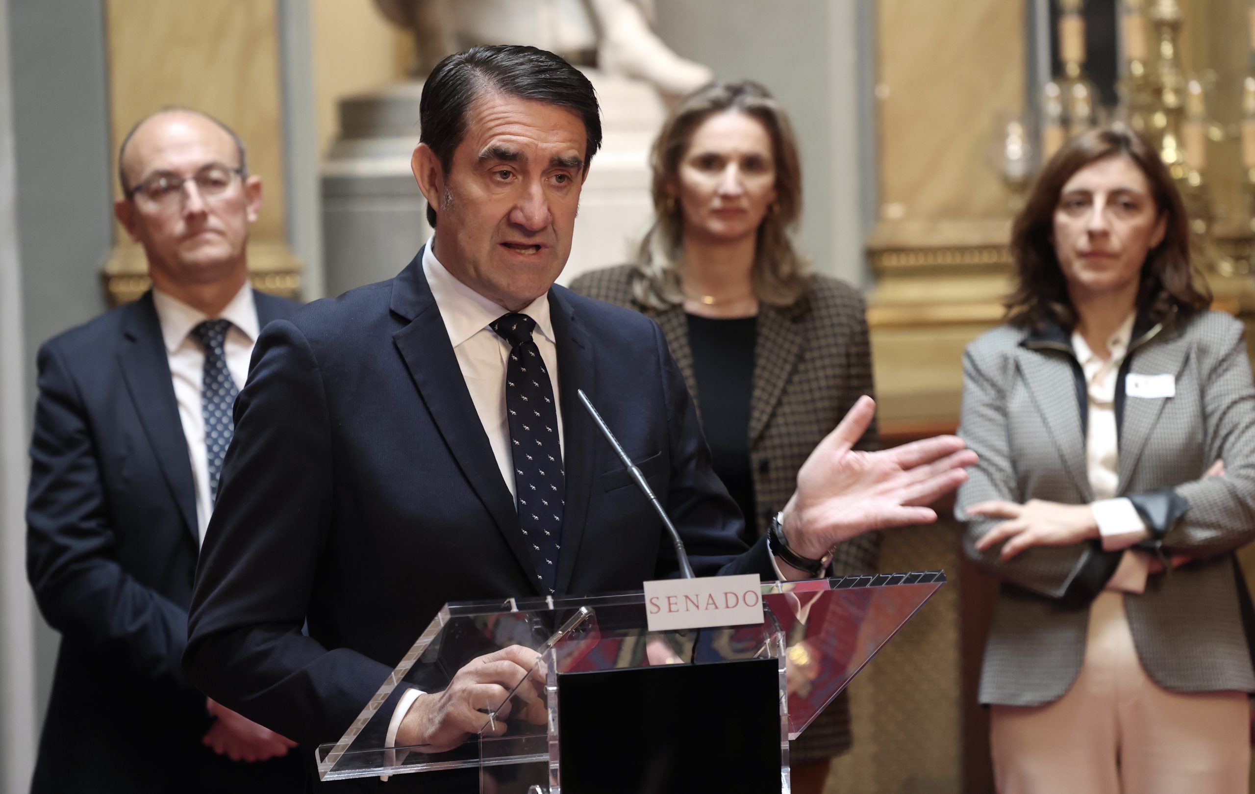 Juan Carlos Suárez-Quiñones, durante su intervención de ayer. / Juan Lázaro