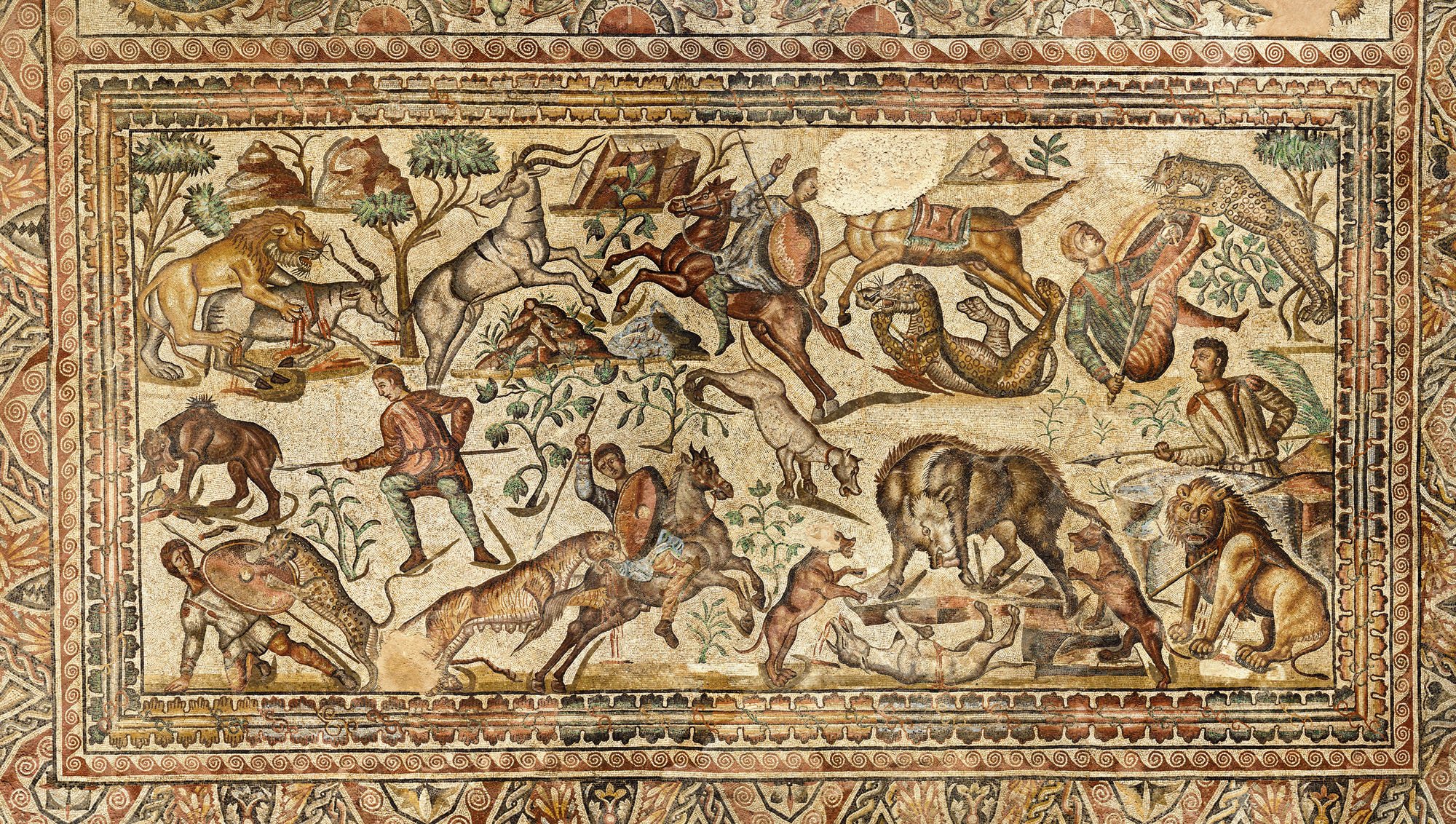 Mosaico de la Villa Romana de La Olmeda.