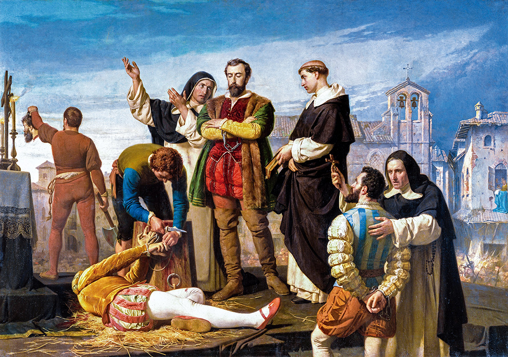 La Ejecución de los comuneros de Castilla de Antonio Gisbert Pérez (1860).