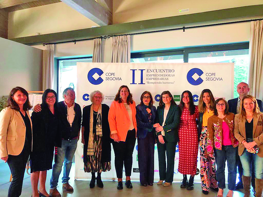 Un momento del encuentro que tuvo lugar con protagonismo femenino en empresas segovianas.