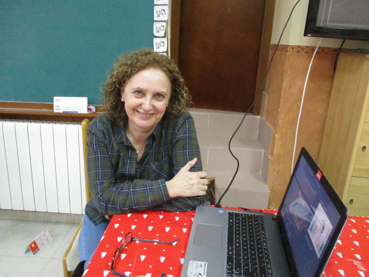 Marina de la Infanta, en el consultorio de la localidad. / Lourdes Matarranz