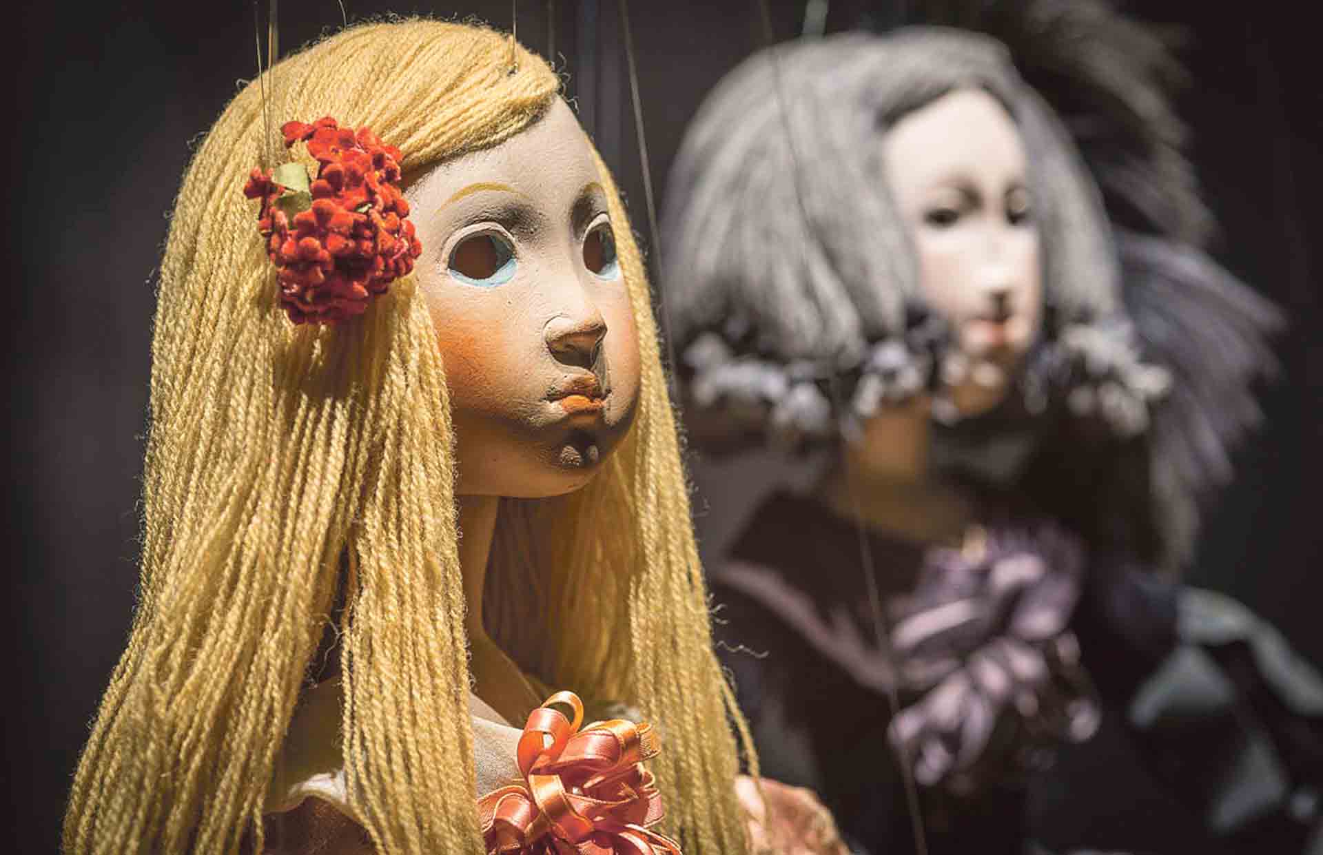 Dos de los títeres de la Colección de Francisco Peralta. / E. A.