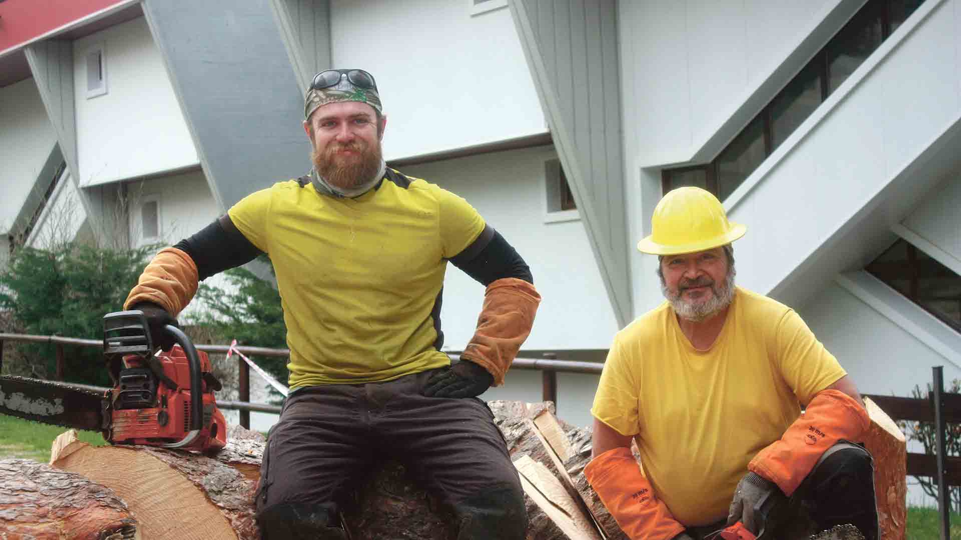 Antonio y Santiago, dos podadores de altura en Castillejo de Mesleón 1 Antonio y Santiafo Sorribes.