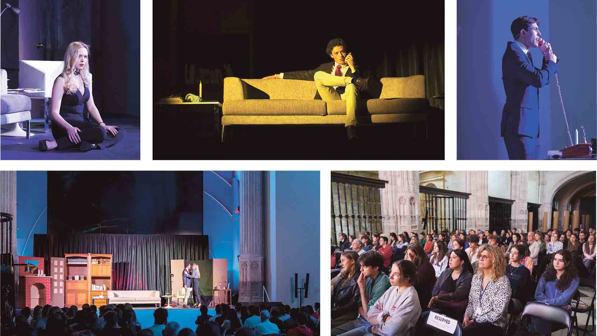 Algunas imágenes de la representación en el Aula Magna de IE University en Segovia. / Roberto Arribas