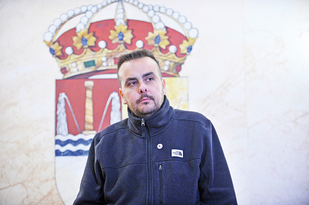 Javier Montero, presidente del CD La Granja./ KAMARERO