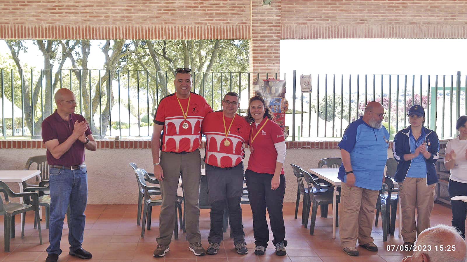 Podio en la clasificación de arco desnudo./ ARQUEROS DE GAIA