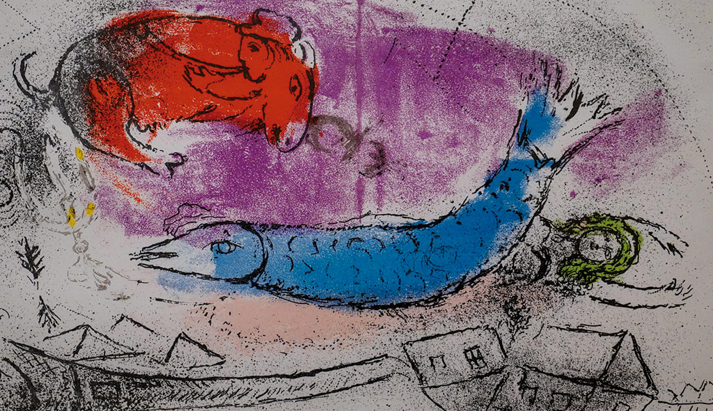 La exposición ‘Marc Chagall. Los estados del alma’ fue inaugurada ayer en Segovia. / Miguel Ángel Fernández