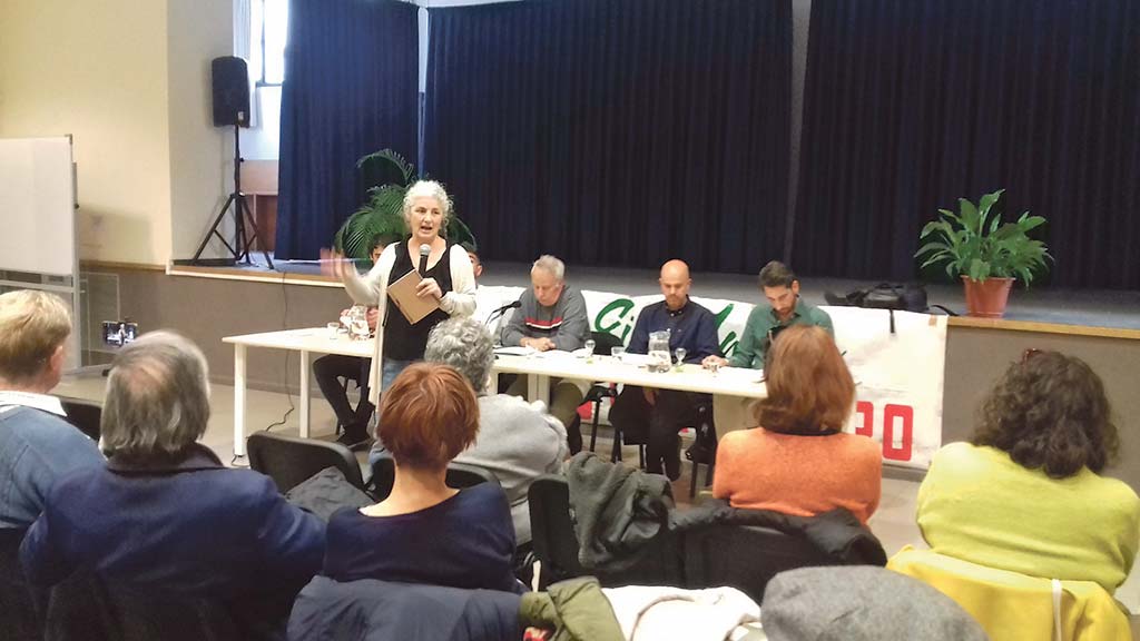 El acto fue organizado por la Asamblea Segoviana por el Clima. / E. A.