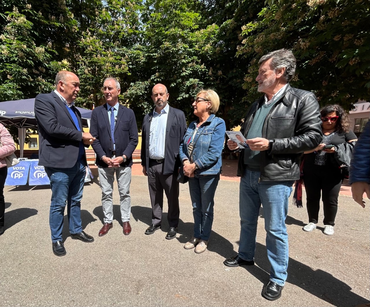 Miguel Ángel de Vicente, José Mazarías, Pedro Rollán, Paloma Sanz y Francisco Vázquez. / EL ADELANTADO