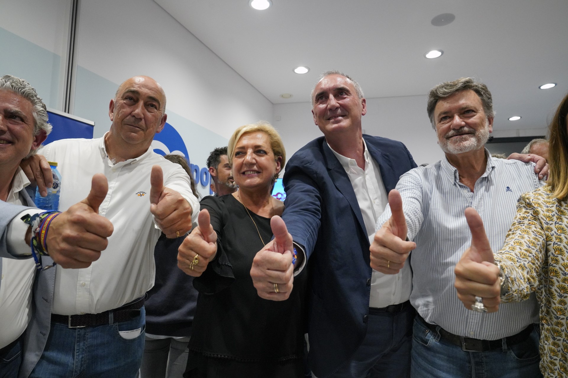 José María Bravo, Miguel Ángel de Vicente, Paloma Sanz, José Mazarías y Francisco Vázquez. / MIGUEL ÁNGEL FERNÁNDEZ