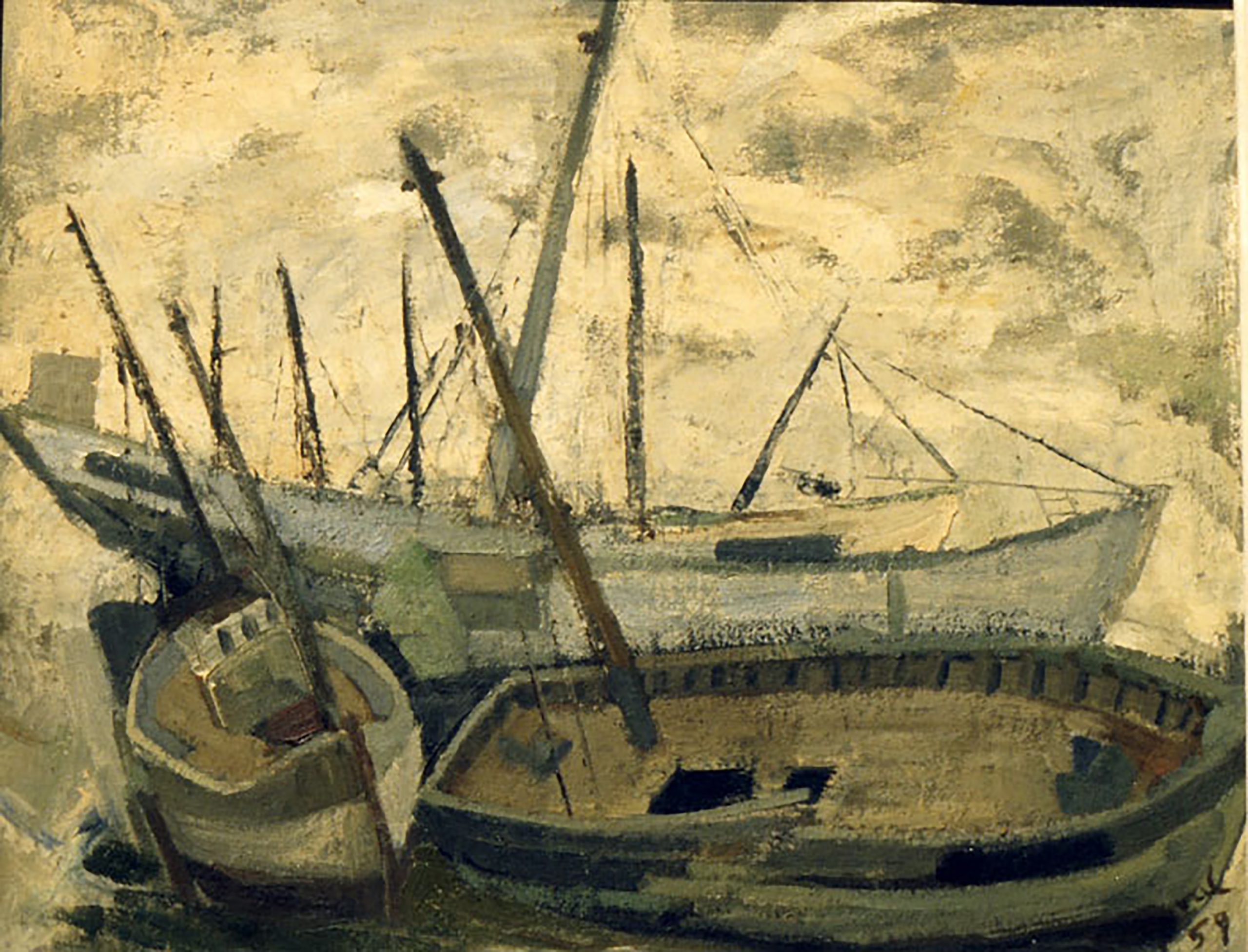 “Bretaña francesa”, uno de los óleos del artista.