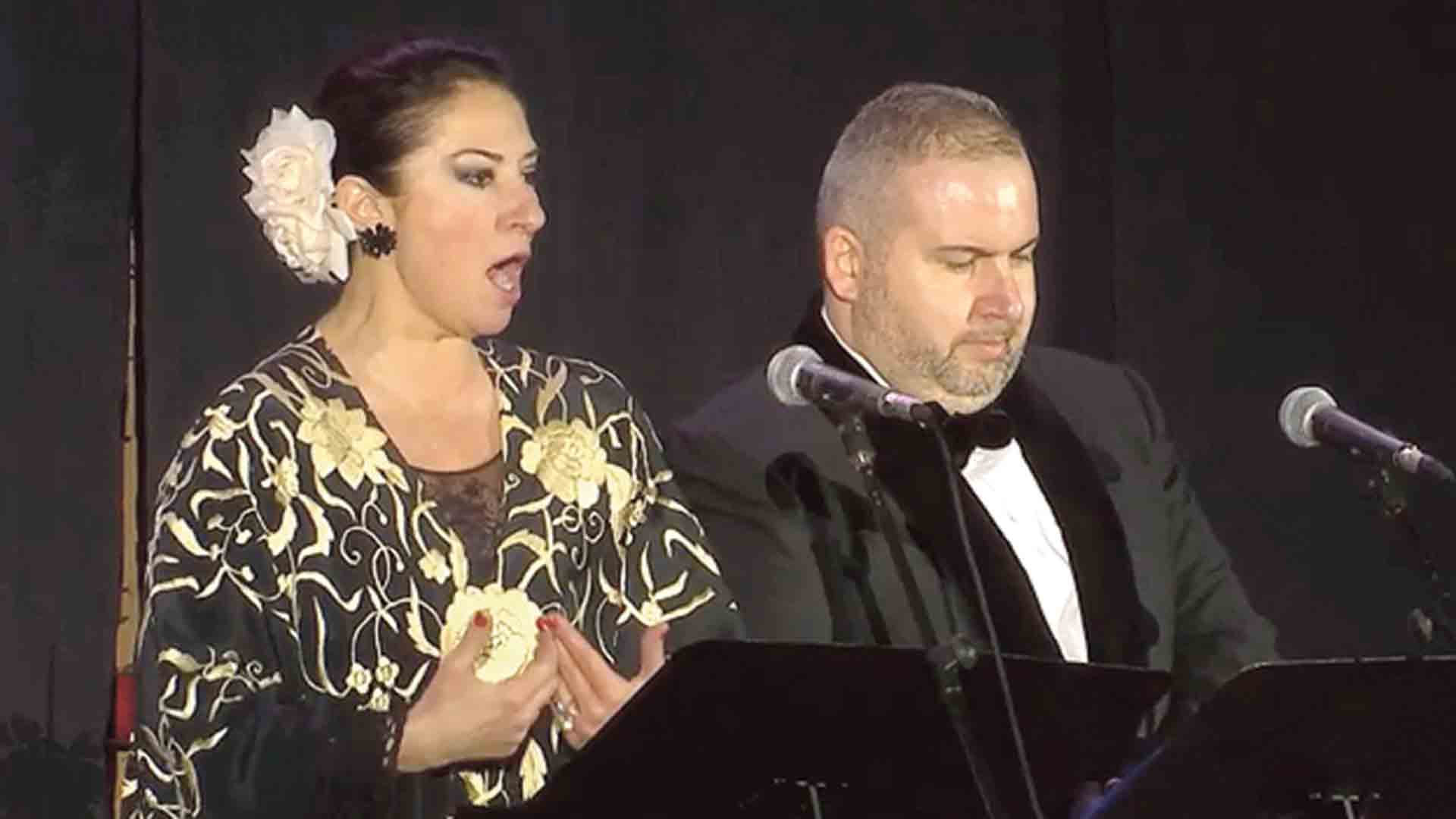 Martí Caballé y Santana, durante uno de sus recitales. / E. A.