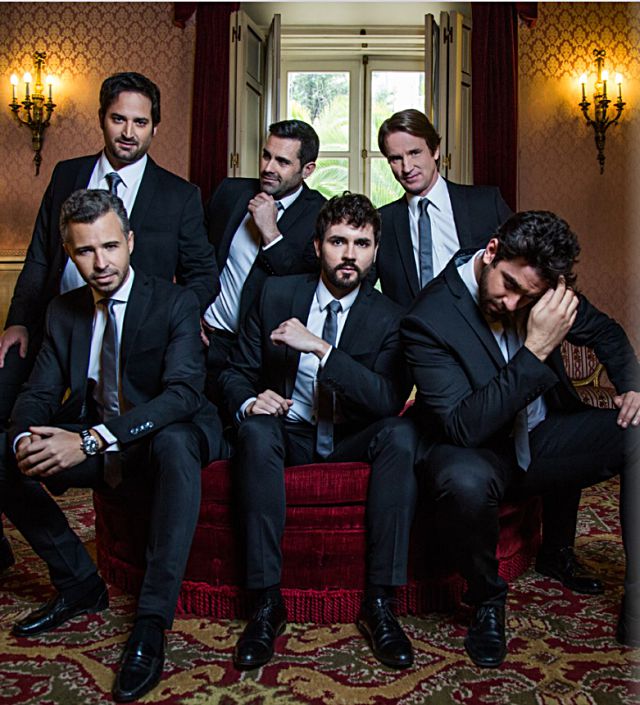El grupo de seis tenores que ofrecerá un recital en Segovia el próximo día 13 de julio. / www.los6tenores.com