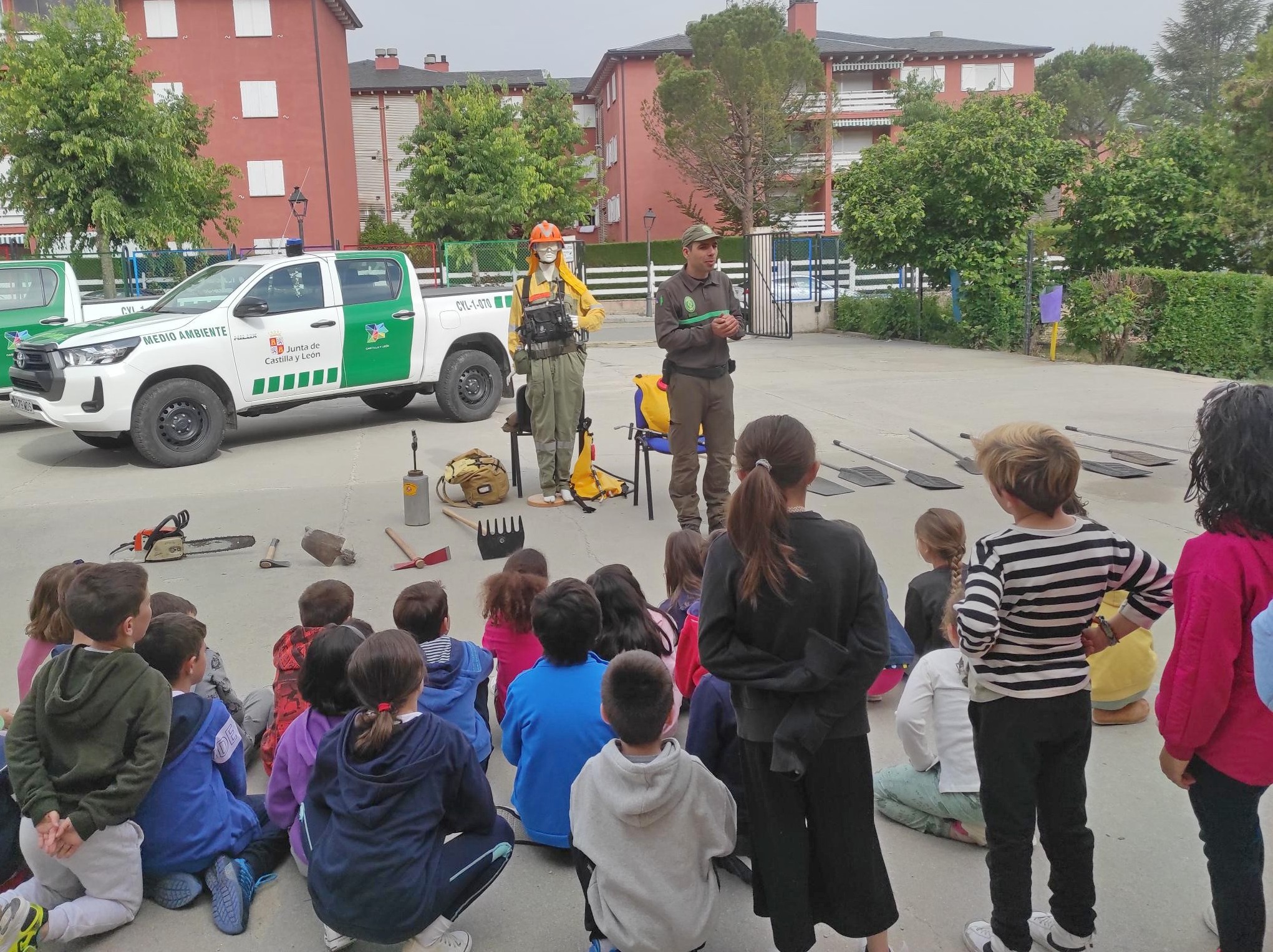 Los alumnos del CEIP Agapito Marazuela participaron en sendos talleres.