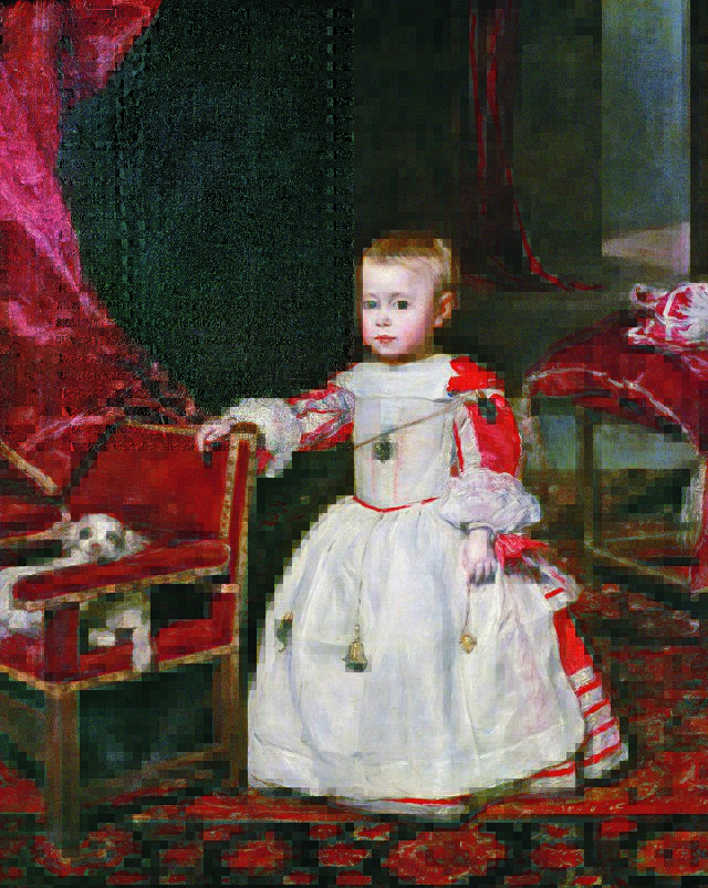 Príncipe Felipe Próspero, retratado por Diego Velázquez.