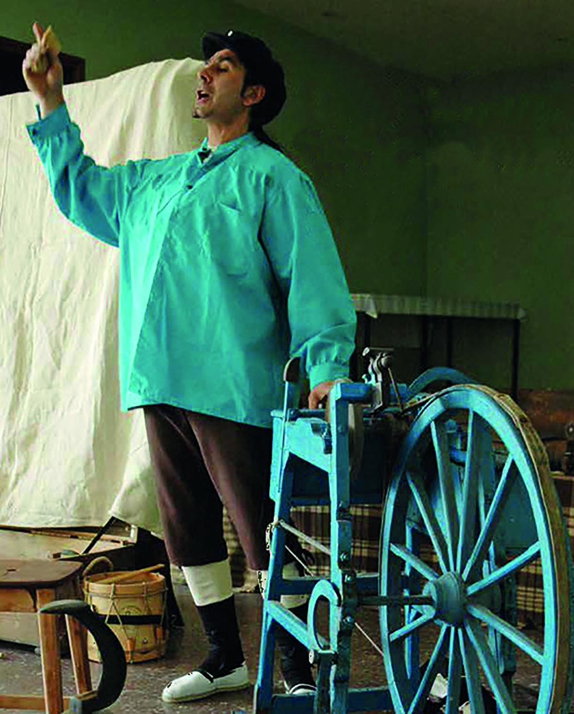 Juan Catalina en plena actuación.