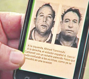 En la foto, a la derecha, García Carbonell, el verdadero delincuente.