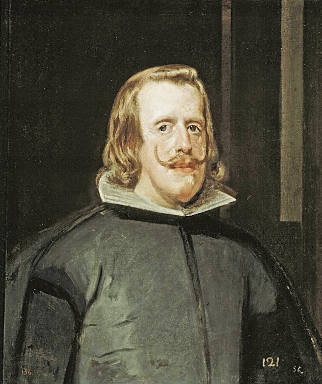 Segovia festeja el nacimiento del príncipe Felipe Próspero (1658) 3 Rey Felipe IV, retratado por Diego Velázquez.