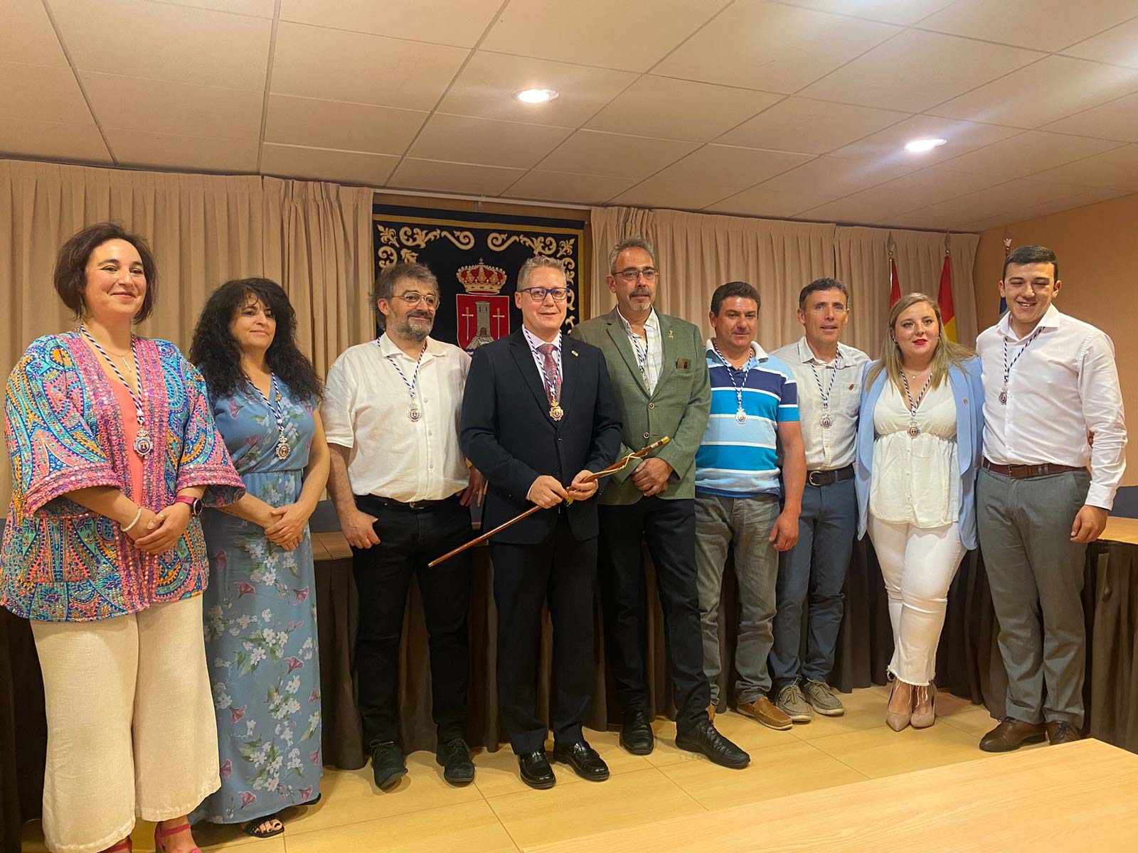 Rubén García en la toma de posesión de la alcaldía.