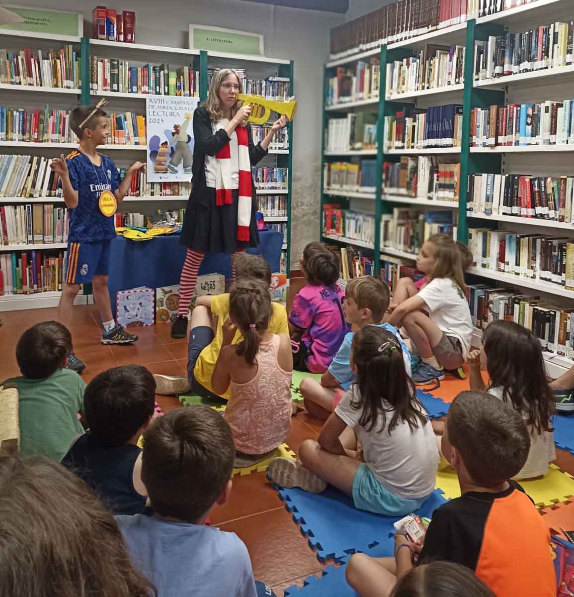 Cristina Obey en plena actuación.