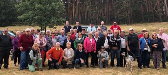 Miembros de la Asociación de Jubilados ‘Virgen del Manto’ de Riaza.