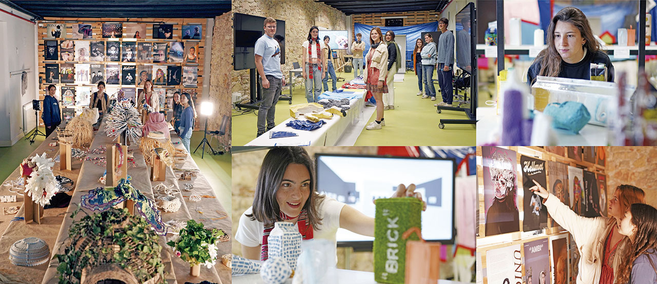 Los alumnos de Diseño de IE University exhiben sus trabajos en el campus de Segovia. Roberto Arribas.