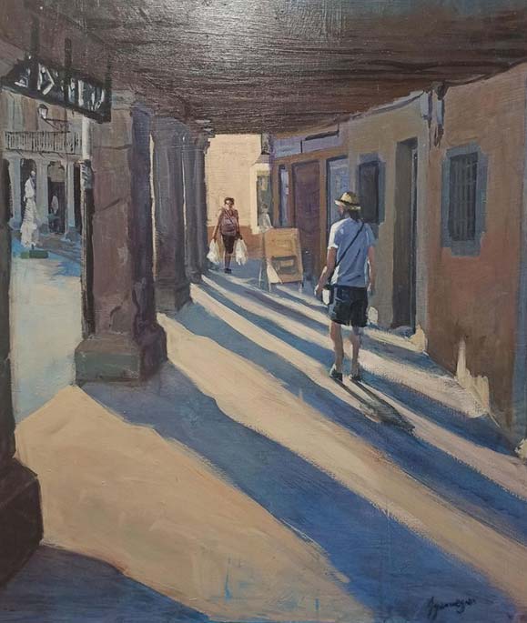 Subasta solidaria de cuadros.