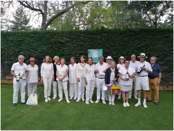 Participantes en el Torneo de croquet.