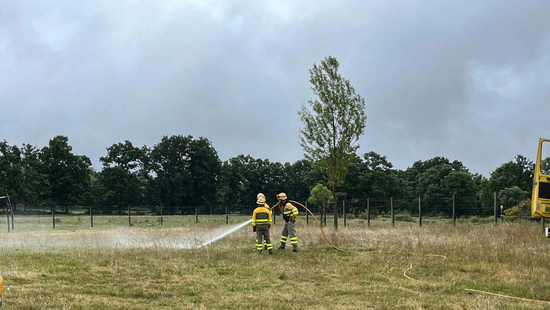Operarios de un incendio en una imagen de archivo de la Junta de Castilla y León