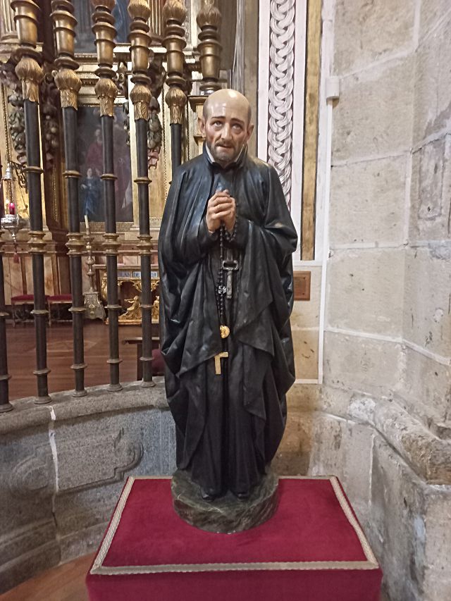 Imagen del Santo, obra del escultor Barcelonés, C Flotats. Santuario de Nuestra Señora de la Fuencisla