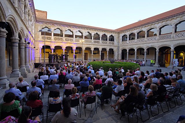 El Patio de Orden de la Academia de Artillería durante el primer concierto de ‘Música con gusto’ de este año.