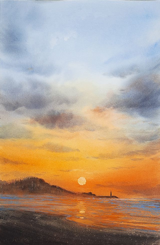 Paisajes que nos rodean 3 El mar es otro de sus motivos favoritos.