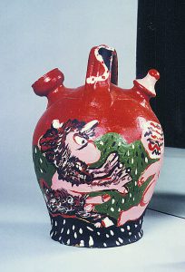 Diálogos con Ismael 5 De su célebre colección de botijos. La fiesta del fauno de Antonio Madrigal (Segovia).