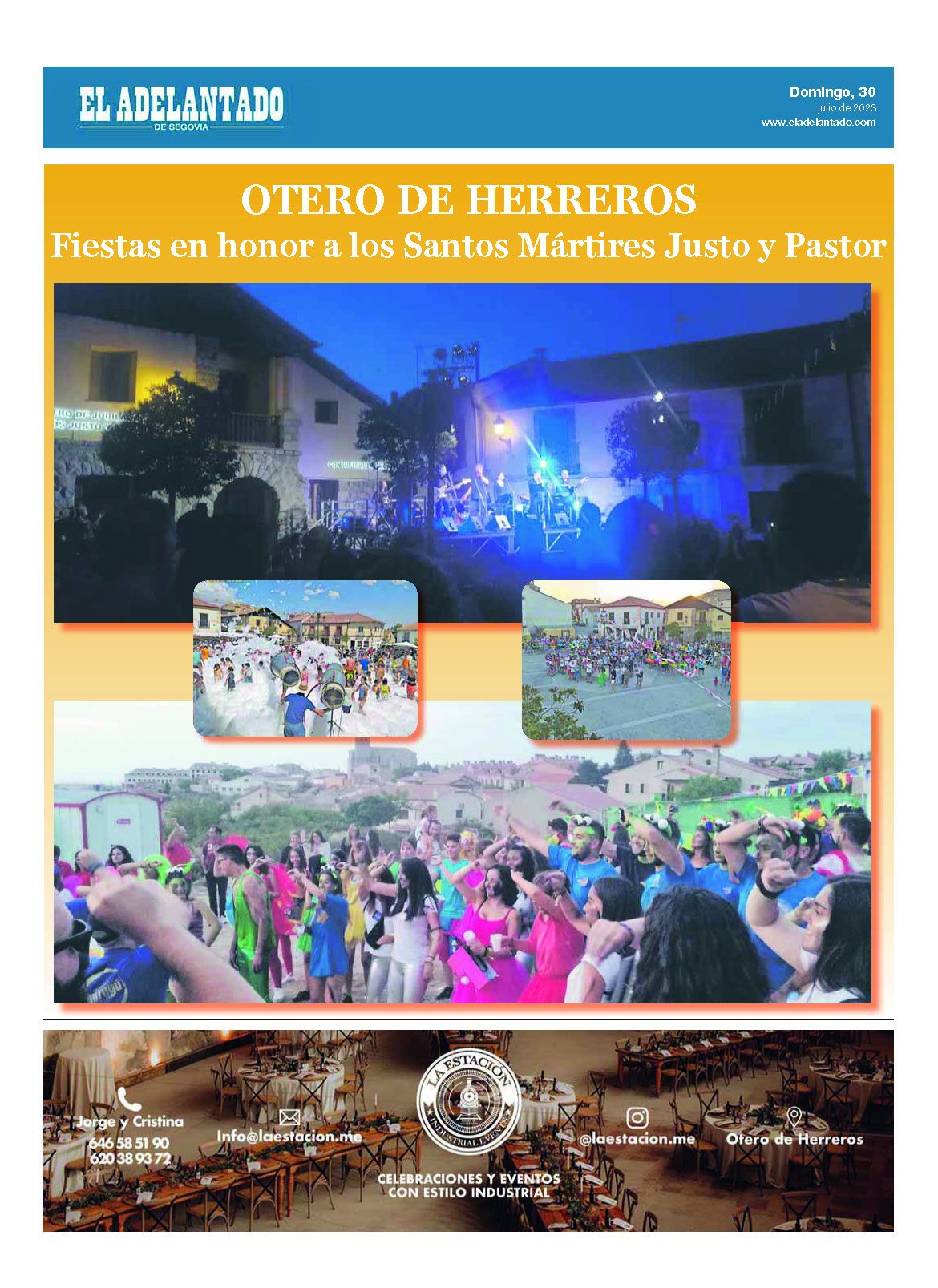 Portada del Especial de las Fiestas Otero de Herreros 2023