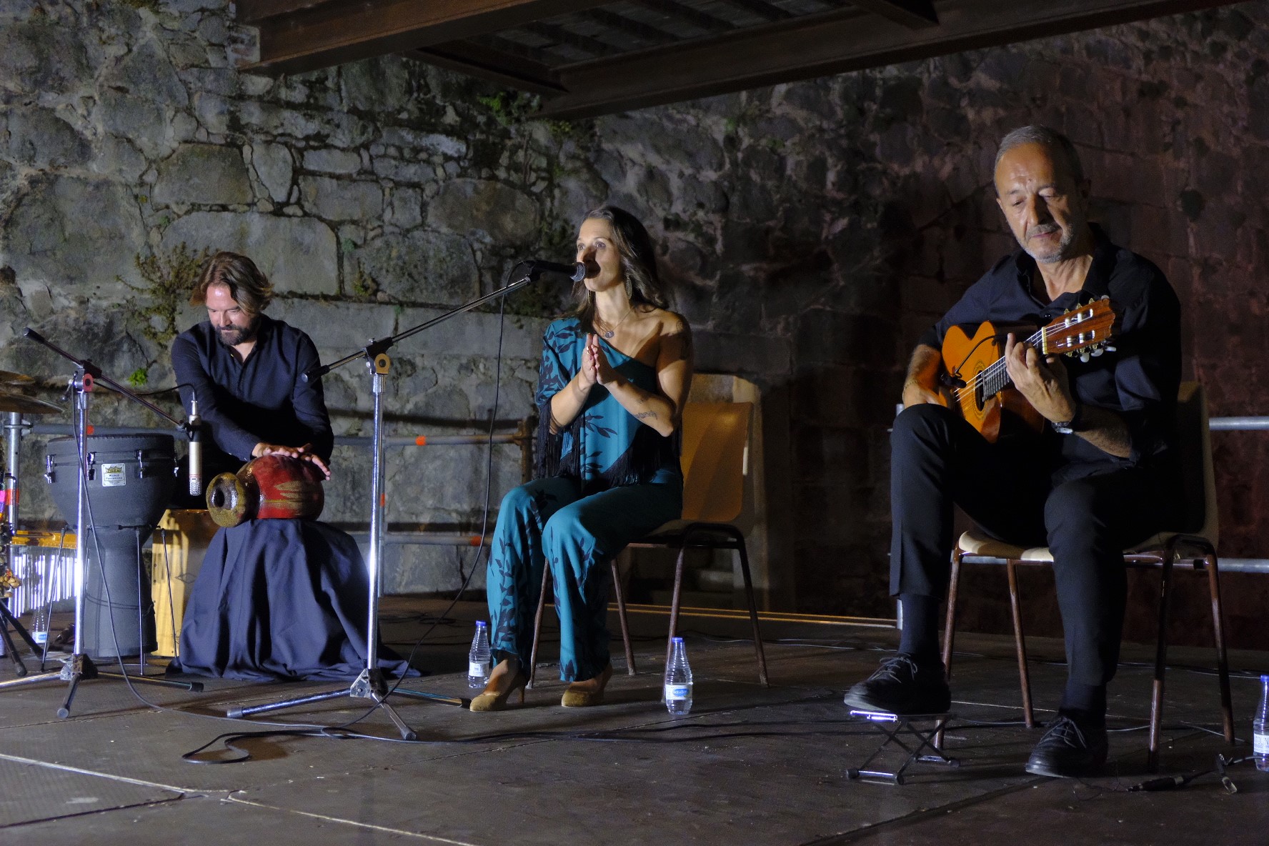 Cuadro flamenco de Mariano Mangas, con su espectáculo ‘Por cuplerías’, en la Casa de la Moneda. / DIEGO GÓMEZ