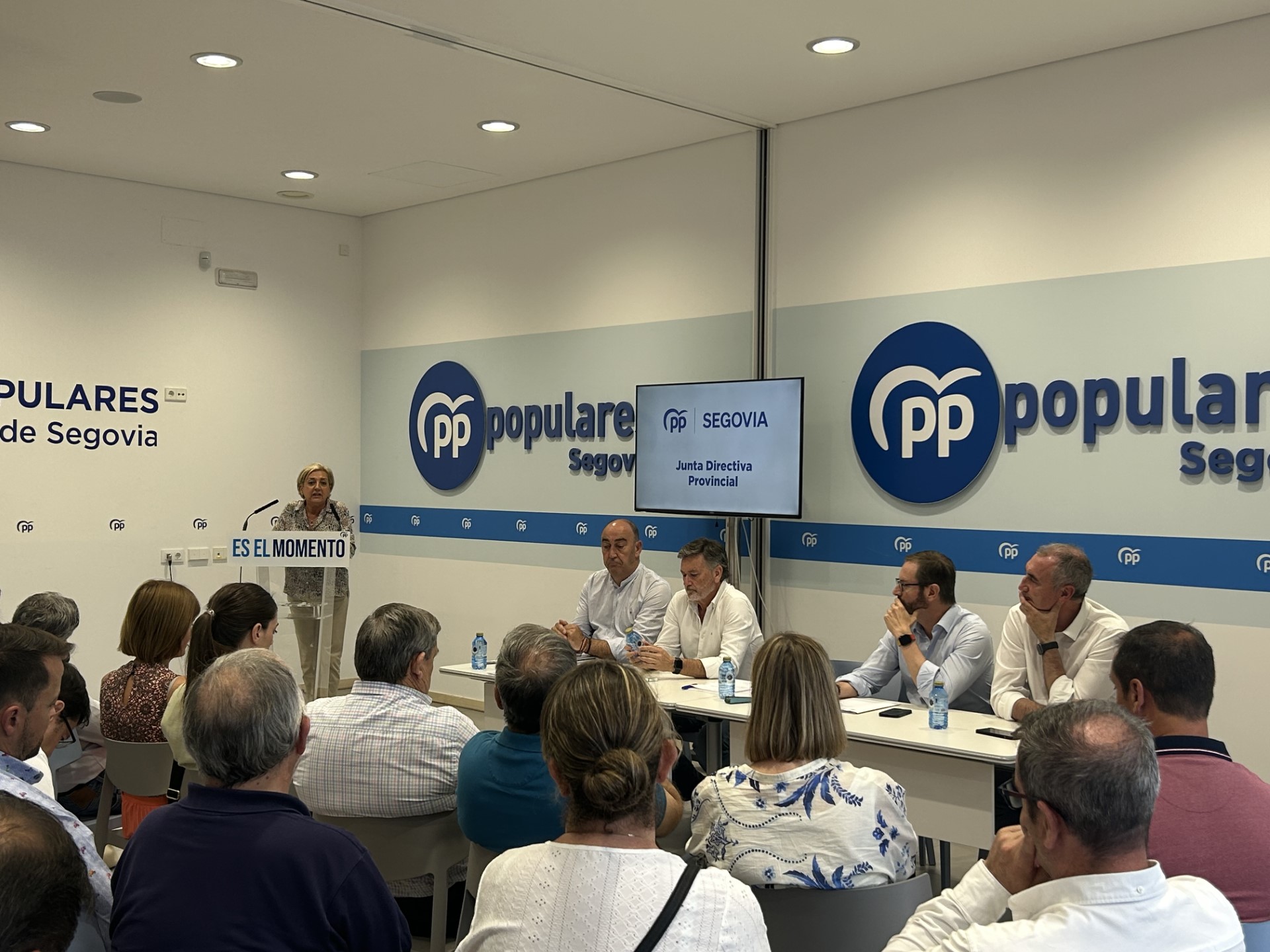 Intervención de Paloma Sanz, durante la Junta Directiva Provincial del Partido Popular. / EL ADELANTADO