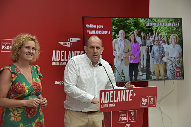 José Luis Acebes, en la sede del PSOE en Segovia