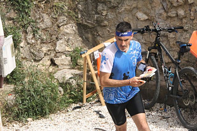 Francisco Rubio, en pleno esfuerzo durante el campeonato./ E.A.