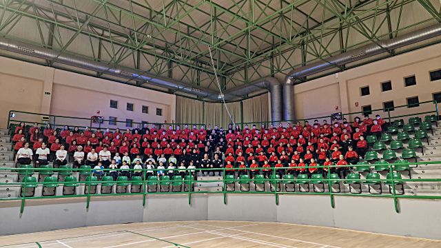 Foto de familia del CD Segosala en el Pedro Delgado./ CD SEGOSALA