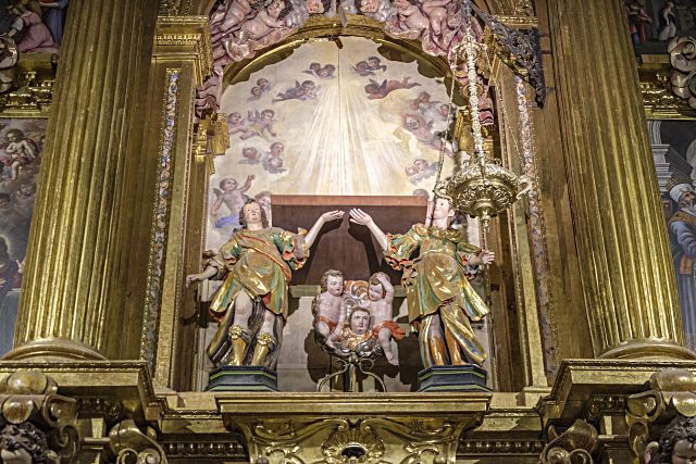 Camarín de la Virgen de la Fuencisla antes de su restauración. / Kamarero