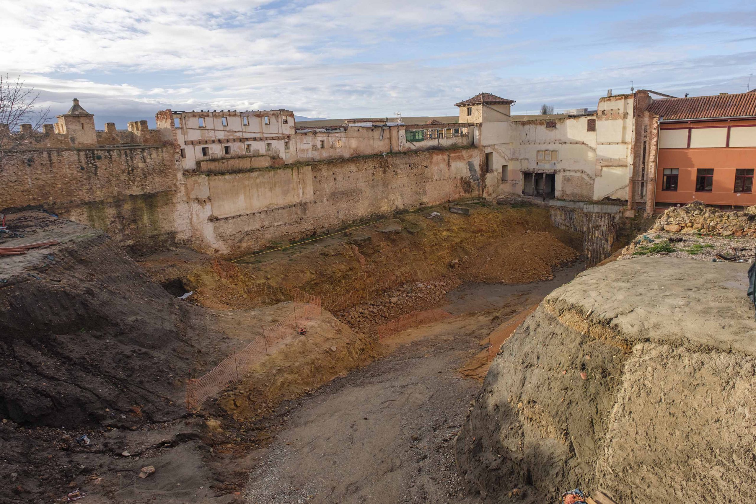 Obras en el teatro Cervantes.