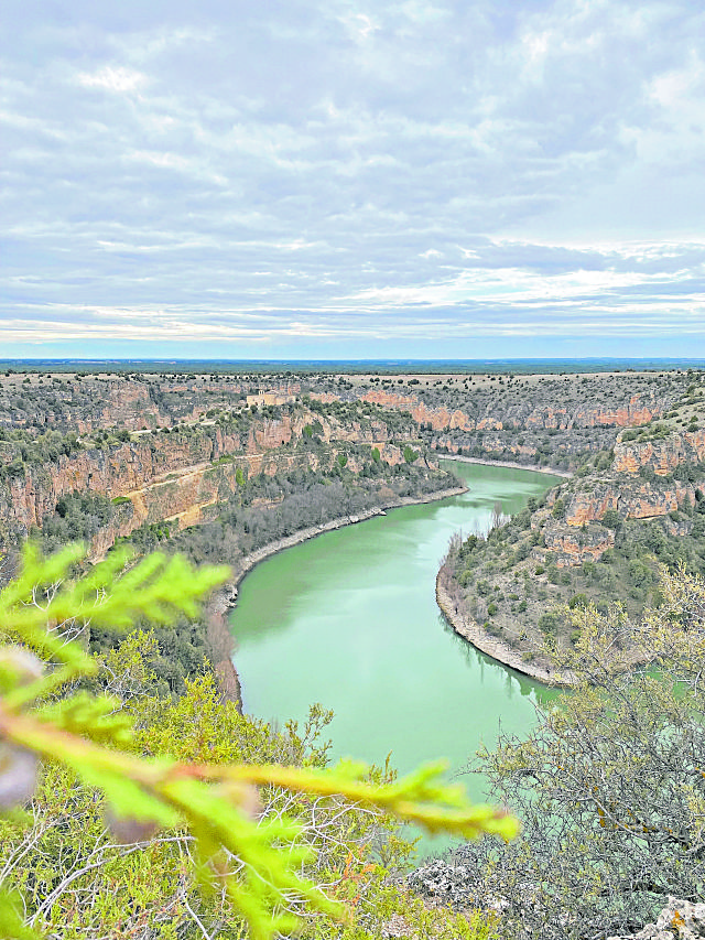 El río Duratón a su paso por la zona de las Hoces.