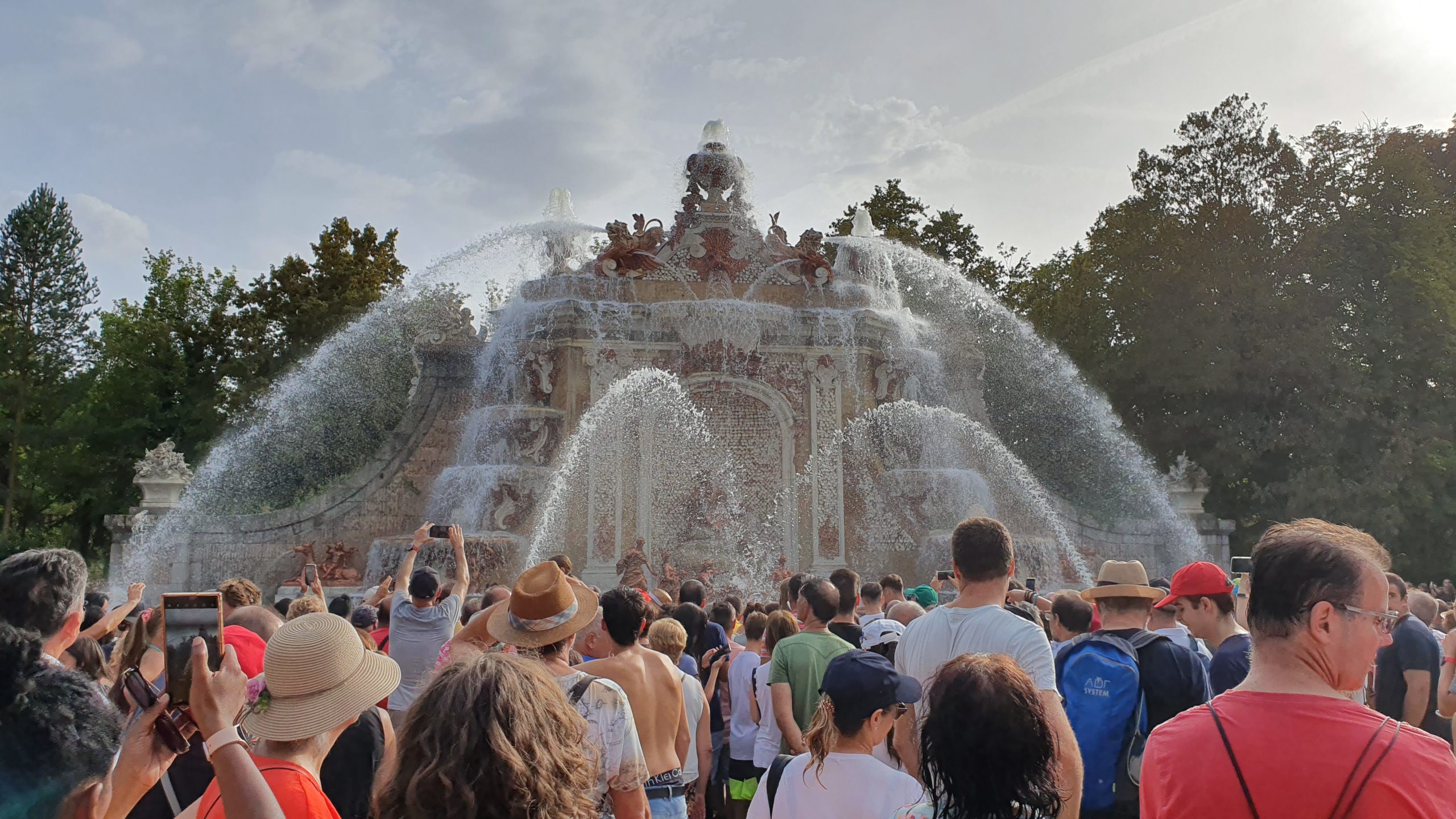 Una de las fuentes de La Granja el pasado 25 de agosto / Patrimonio Nacional.