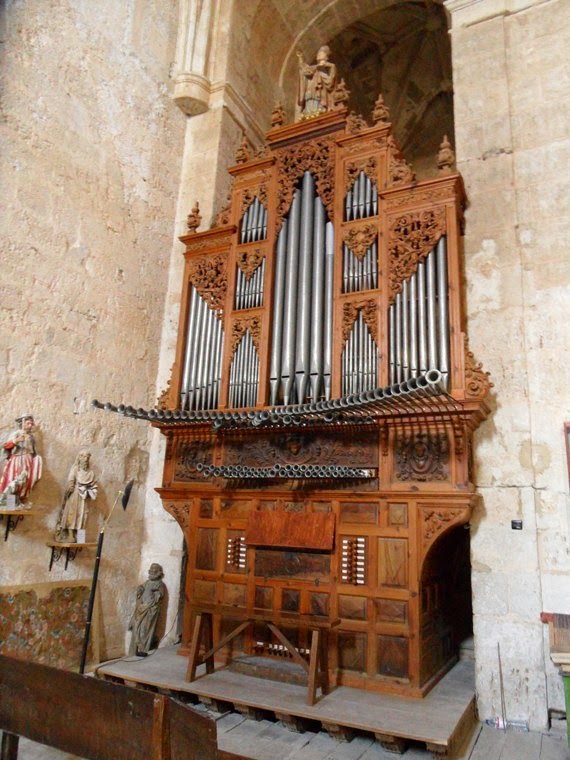 Órgano de la iglesia de Villasandino, de 1734.