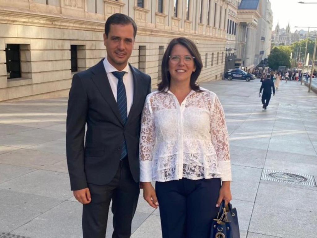 Los diputados del PP Pablo Pérez y María Cuesta.
