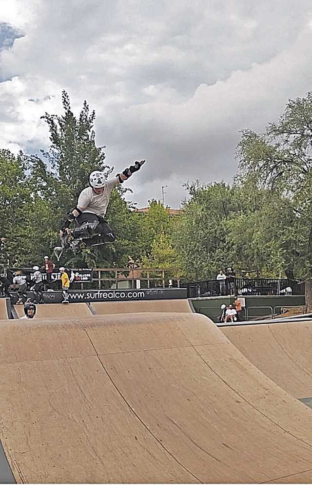 El segoviano, durante la competición. / EL ADELANTADO