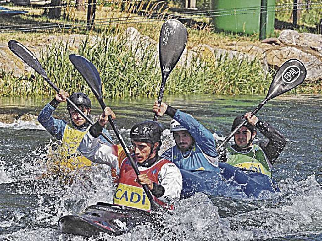 David Llorente, en plena competición./ E.A.