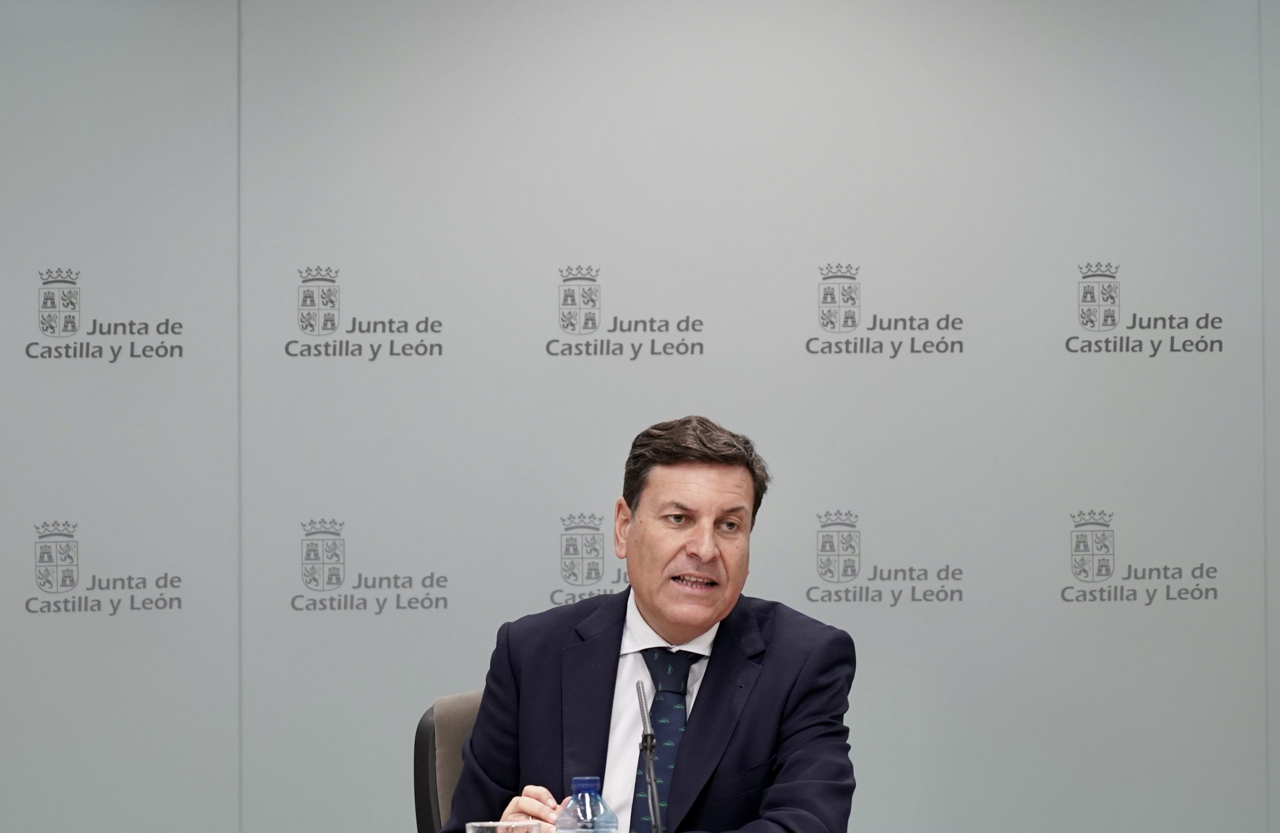 Carriedo durante la rueda de prensa posterior al Consejo de Gobierno. / Eduardo Margareto