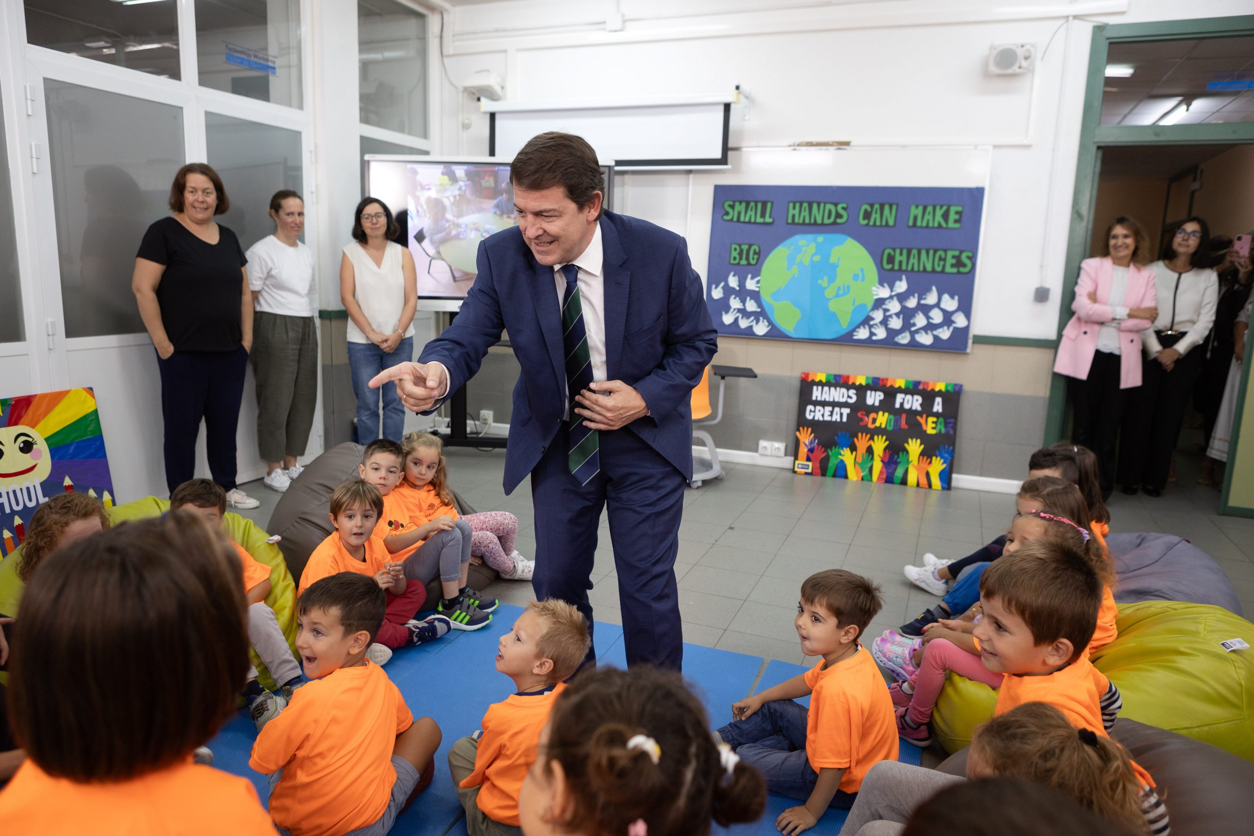 El presidente de la Junta de Castilla y León inaugura el curso 2023-2024. / Concha Ortega