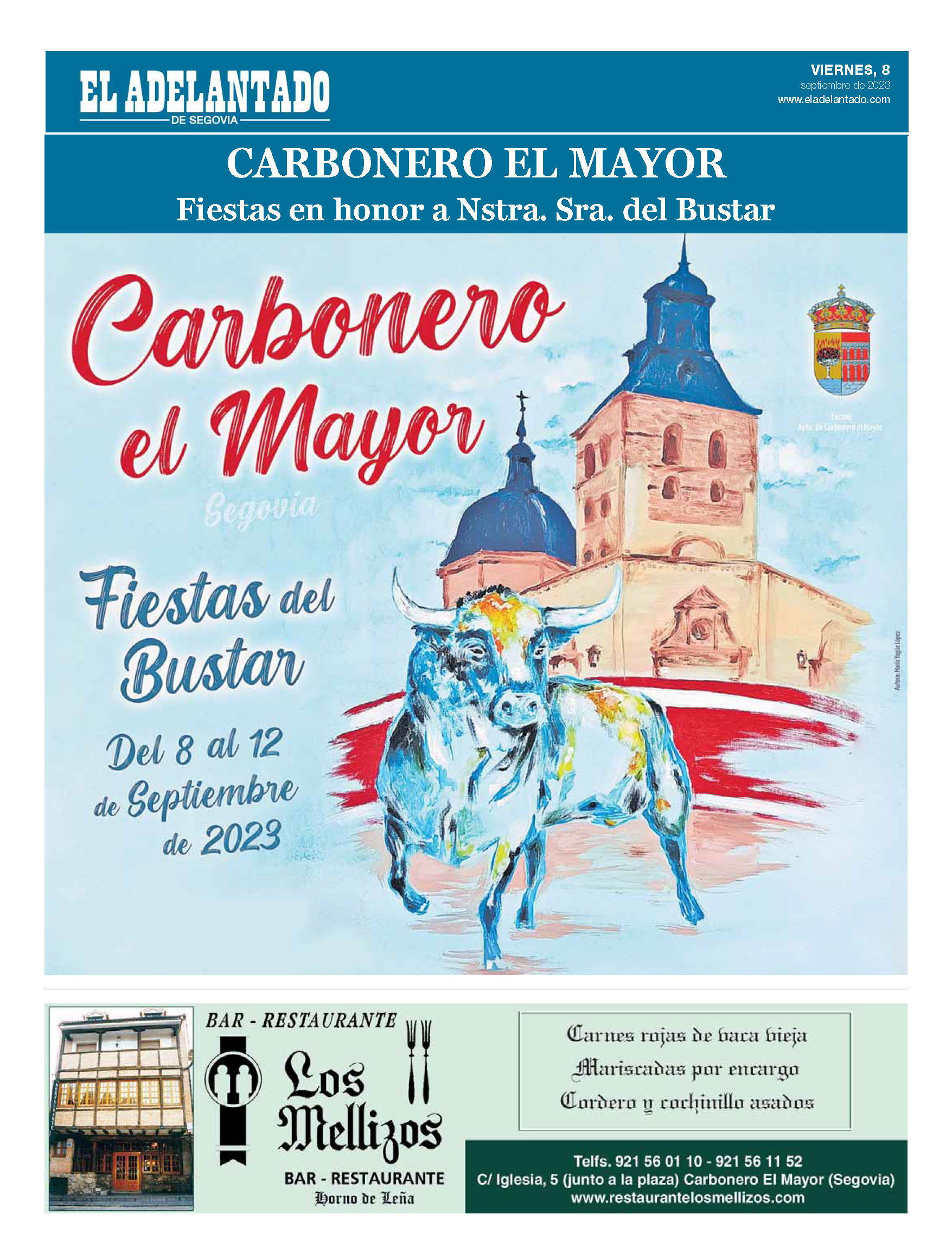 Portada Fiestas de Carbonero el Mayor 2023